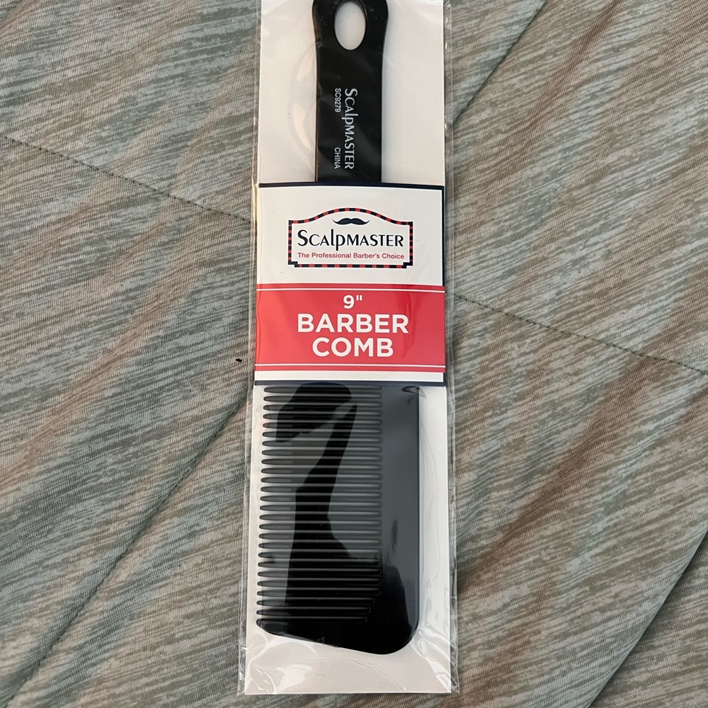 Scalpmaster Black 9 inch Barber Comb